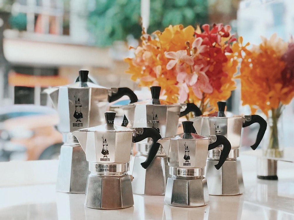 Ấm pha cà phê Moka pot các size
